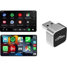 Aesco Kablosuz Oto Görüntü Adaptörü ile 2in1 Carplay ve Android Bağlantısı
