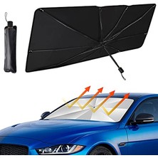 Aesco Katlanabilir Ön Cam Güneşliği, Uv Işınlarından Koruyan Reflektör, 137 cm x 88 cm