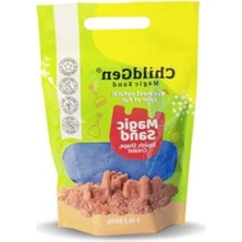 Aesco Mavi Doğal Kinetik Kum - 907 gr Yenilenebilir Oyun Malzemesi