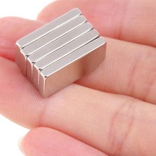Aesco Neodyum Dikdörtgen Blok Mıknatıs - 20X10X3 mm (5 Adet)
