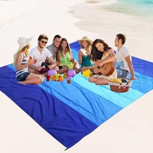 Aesco Kum Geçirmez Plaj Battaniyesi, 200,6 cm x 210,8 Cm, Hızlı Kuruyan Piknik Matı