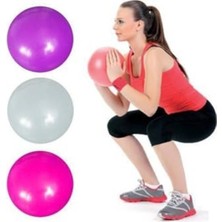 Aesco Mor Renkli 25 cm Pilates Topu, Egzersiz Için Uygun Tek Ebat