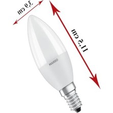 Aesco E14 LED Mum Ampul, 7.5W ile 60W Aydınlatma, 806 Lümen ve 3 Adet