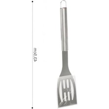 Aesco Paslanmaz Çelik Barbekü Spatula - 43,5 cm