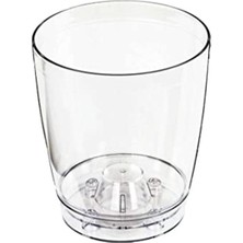 Aesco 1.6 Litre Şeffaf Orkide Saksısı Özel Drenajlı Alt Tabaklı Ø14-H14 En Sağlıklı Clear Akrilik Plastik