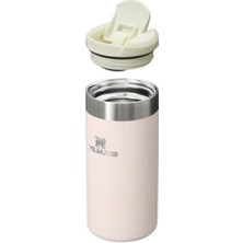 Aesco Pembe Kuvars Renkli Termos Bardak, 0.35 Litre Kapasite