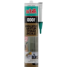 Aesco 100D Şeffaf Duş Kabini Mutfak ve Banyo Silikonu