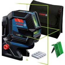 Aesco Yeşil Çizgi Lazer - 50 Metre Mesafe, Taşıma Çantası ile Kolay Kullanım