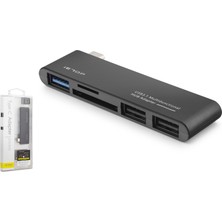 Skygo Type-C Hub USB 3.0 USB 2.0 Sd Tf Kart Okuyucu 5 Port TU251