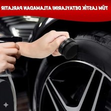 Aesco Ergonomik Lastik Parlatıcı Fırça, Iz Bırakmaz ve Eşit Dağıtım Sağlar