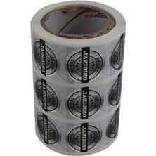 Aesco 25MM Çapında Metalize Etiket - 1000 Adet