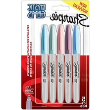 Aesco 5'li Paket Kalıcı Markör, Mystic Gems Renk Seçenekleri