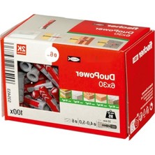 Aesco Duopower 6X30 Dübel Seti - 100 Adet