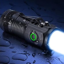 Aesco Ultra Güçlü Mini LED El Feneri, USB Şarjlı ve Yüksek Parlaklık