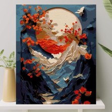 Aesco Sayılarla Boyama Tuval Seti, Fırça ve Boya Dahil, 40X50 cm