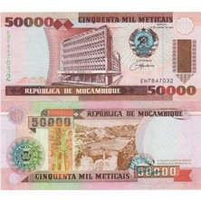 Banknoting Mozambik 50.000 Metıcaıs 1993 Çil.