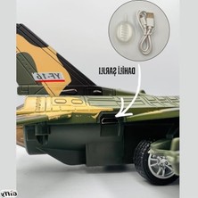 Aesco Şarjlı Metal Uçak Modeli, Işıklı ve Sesli Savaş Uçağı, Kutulu