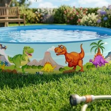 Aesco Dinozor Temalı Katlanabilir Çocuk Havuzu – 240 cm x 46 cm 51508