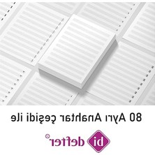 Aesco 2'li Piyano Nota Kağıdı, 50 Sayfa Arkalı-Önlü Tasarım
