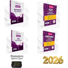 9.sınıf Matematik ve Fizik 4lü Set (Kronometre Hediye)