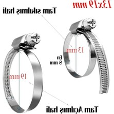 Aesco 5 Adet Paslanmaz Çelik Hortum Kelepçesi 13X19 mm Ayarlanabilir