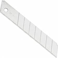 Aesco 18 mm Maket Bıçağı Yedeği, 0.5 mm Kalınlık, 10 Adet