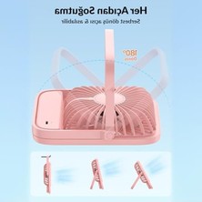 Aesco USB ve Type-C Bağlantılı Masaüstü Vantilatör, Ultra Ince Tasarım