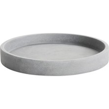 Aesco Açık Gri Saksı Altlığı, 15 cm Çapında Pratik Kullanım