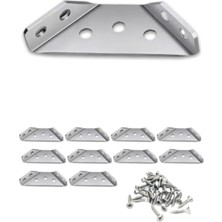 Aesco 10 Adet Metal Köşe Bağlantı Aparatı Seti