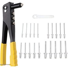 Aesco 4 Uçlu Profesyonel Perçin Tabancası Seti, 2.4-4.8 mm Başlıklar