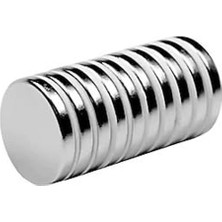 Aesco 10 Adet 20X3 mm Neodyum Mıknatıs, Güçlü Tutma Özelliği