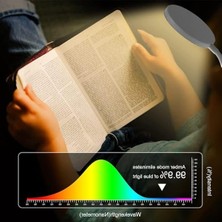 Aesco Kıskaçlı Okuma Lambası - 360 Derece Esnek, USB Şarjlı