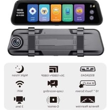 Aesco 1080P Full Hd Araç Içi Kamera - 3 Kameralı Set, Wifi Özellikli