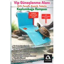 Açelya3d Kaplumbağa Rampası Vantuzlu Akvaryum Platformu – Yemlikli Kaymaz Kaplumbağa Güneşlenme Alanı