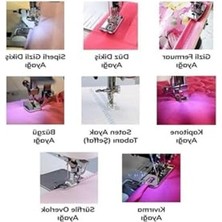 Aesco Ev Tipi Dikiş Makinesi Için 8 Parça Ayak Seti