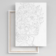Aesco Sayılarla Boyama Tuval Seti, 40X50 Cm, Fırça ve Boya Dahil