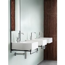 Aesco T Tipi Lavabo Sifonu - Krom Renk, G 1 1/4” Giriş