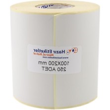Aesco 100MM x 200MM Eko Termal Etiket - 250 Adet Rulo