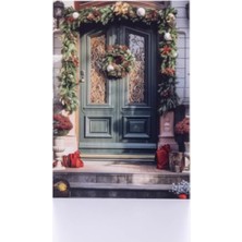 Aesco Yılbaşı Temalı Kapı Kartpostalı - 12X17 Cm, 6 Adet