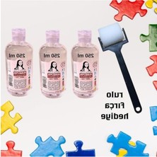 Aesco 3 Adet 250 ml Puzzle Yapıştırıcı ve Dağıtıcı Fırça