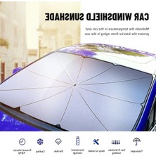 Aesco Katlanabilir Güneşlik Şemsiyesi, Araç Ön Camı Için Uv Koruma