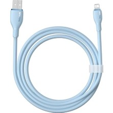 Seraç Pudding Hızlı Şarj Özellikli Lightning Kablo 2.4A, 1.2 Metre, Mavi