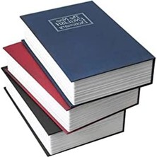 Aesco Lacivert Kitap Görünümlü Gizli Kasa, Saklama Için Pratik Çözüm