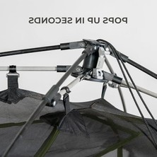 Aesco Unisex Yetişkin  Hızlı Çadır, 2 Kişilik, Sarı
