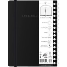 Aesco Premium Spiralli Sert Kapak Defter, 14.8X21 Cm, Çizgili