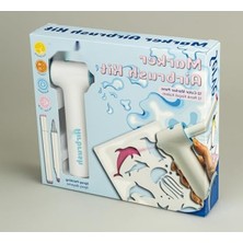 Aesco 12 Renkli Keçeli Kalem ile Airbrush Seti