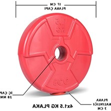 Aesco 1.5 mm Kalınlığında Kırmızı Spor Plaka - 4 Adet