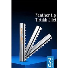 Aydogan's Feather Tip Tırtıklı Ustura Jileti 3 Adet 722120