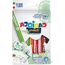 Aesco 10'lu Keçeli Kumaş Boya Kalemi Seti - Farklı Renkler