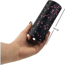 Aesco Siyah ve Pembe Foam Roller, 13,5 x 6 x 6 cm Boyutunda